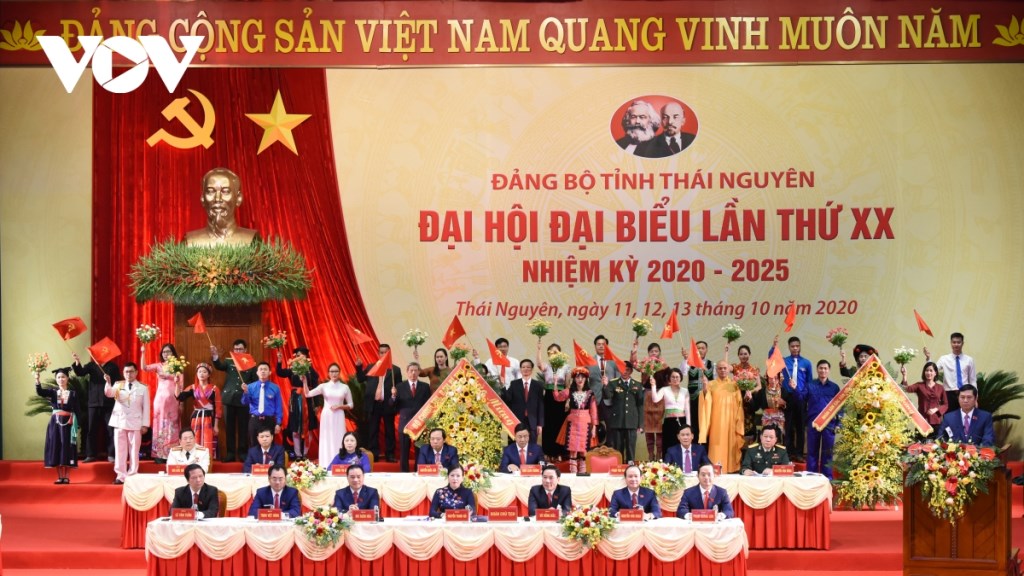 La cérémonie d'ouverture du 20e Congrès du Parti de Thai Nguyen. Photo: VOV