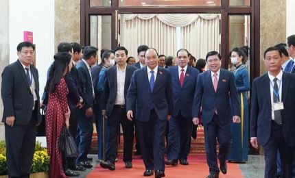 Les dirigeants du Parti et de l’Etat au Congrès du Parti de Hô Chi Minh-Ville
