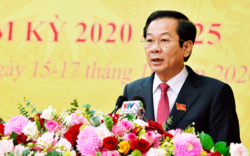 Do Thanh Binh élu secrétaire du Comité du Parti de Kien Giang pour le mandat 2020-2025. Photo: Nhandan