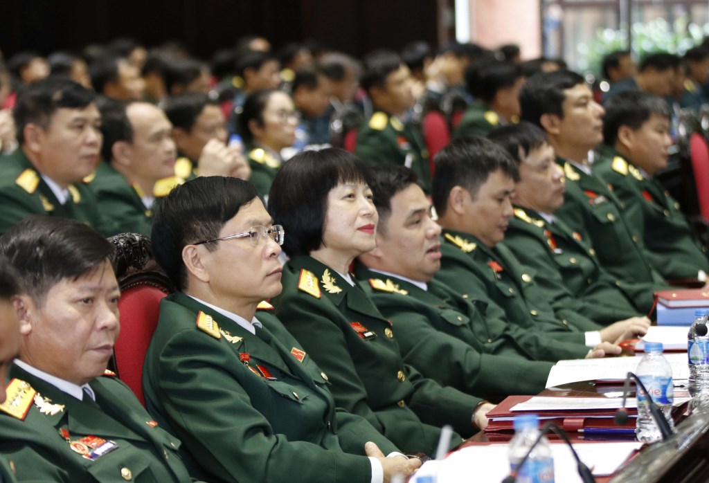 Les délégués au 11e Congrès du Parti de l'Armée populaire du Vietnam.