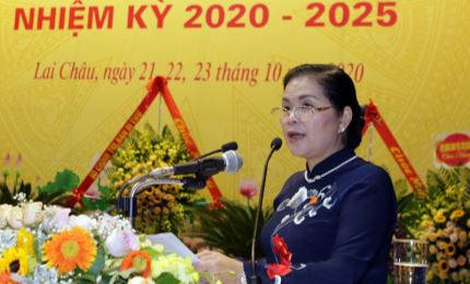 Giàng Páo Mỷ réélue secrétaire du Comité du Parti pour Lai Chau pour le mandat 2020-2025