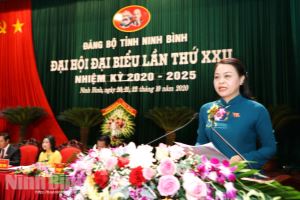 Nguyen Thi Thu Ha réélue secrétaire du Comité du Parti pour Ninh Binh pour le mandat 2020-2025