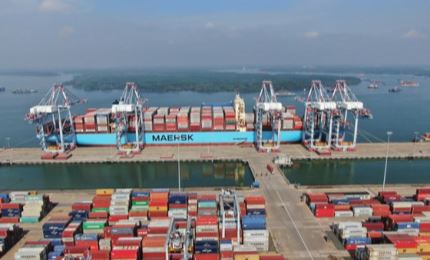 Le Vietnam accueillit Margrethe Maersk, un des plus grands porte-conteneurs du monde