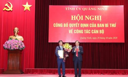Le vice-ministre de la Construction nommé secrétaire adjoint du Comité du Parti de Quang Ninh