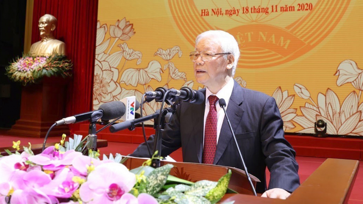 Le secrétaire général du Parti et président Nguyên Phu Trong. Photo : VOV