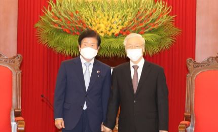 Le leader du PCV reçoit le président de l’AN sud-coréenne