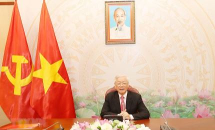 Le leader Nguyên Phu Trong s’entretient avec le Premier ministre Hun Sen