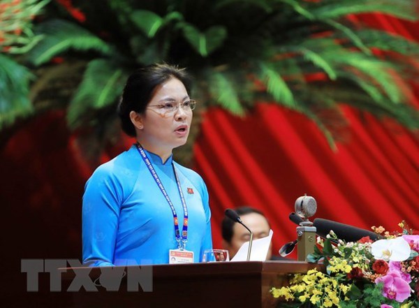 Mme Ha Thi Nga, présidente de l’Union des femmes vietnamiennes. Photo: VNA