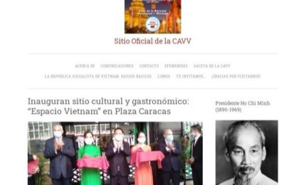 Lancement du site web de l'Association d'amitié Venezuela-Vietnam