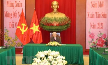 Vietnam-Chine: conversation téléphonique entre Nguyen Phu Trong et Xi Jinping