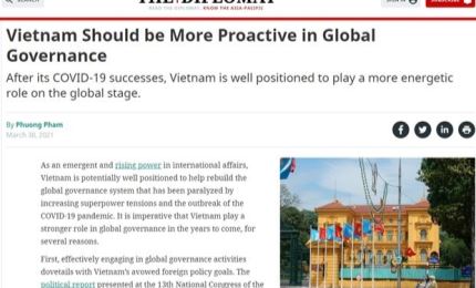 The Diplomat : le Vietnam devrait être plus proactif en matière de gouvernance mondiale