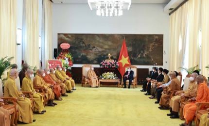 Vesak : le président Nguyen Xuan Phuc reçoit une délégation de l'EBV