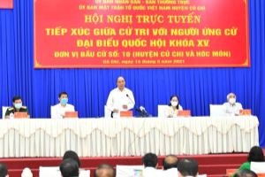Nguyên Xuân Phuc poursuit sa campagne électorale à Hô Chi Minh-Ville