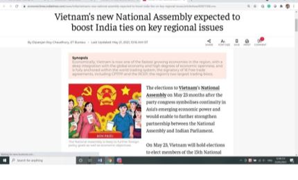 Élections législatives: des médias indiens font l'éloge des préparatifs du Vietnam